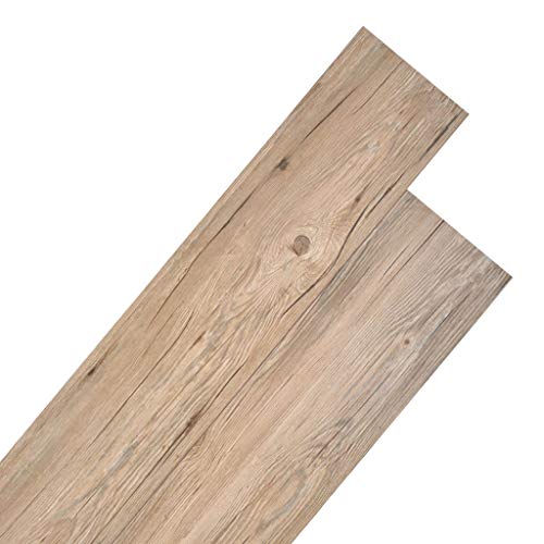 vidaXL PVC Laminat Dielen 5,26m² 2mm Eichenbraun Vinylboden Bodenbelag Boden