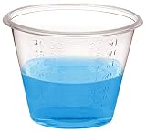Grab Lip 1 Oz Medicine Cups with Embossed Measurements (100 Cups)