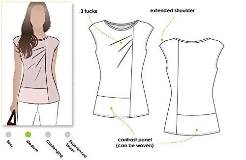 Style Arc Sewing Pattern - Lotti Knit Top (Sizes 04-16)