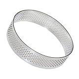 Ipetboom Anillo para Tartas Inoxidable Molde Perforado para Mousse y Repostería Resistente Antiadherente para Hornear Postres Uniformes