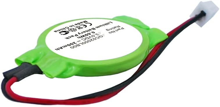 Miniatura 3 de Synergy Digital Baterías CMOSBIOS, compatibles con Getac W130 CMOSBIOS, (iones de litio, 3V, 200 mAh), repuesto para batería Dell GC02000LB00,