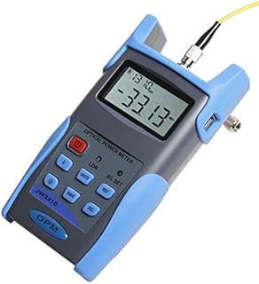 MeterTo LCD Handheld Optical Power Meter JW3216C Fiber Optic Tester 850, 1300,1310,1490,1550,1625nm -50ï½ž+26dBm Resolution 0.01dB Storage 1000 USB Communication for Telecom CATV Fiber Optic Lab Testing