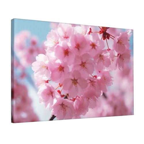 Toile murale fleurs roses YoupO solution decorative pour embellir vos murs