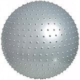 Bola Suiça U, 65Cm, Tipo Massagem, LiveUp Sports, Cinza