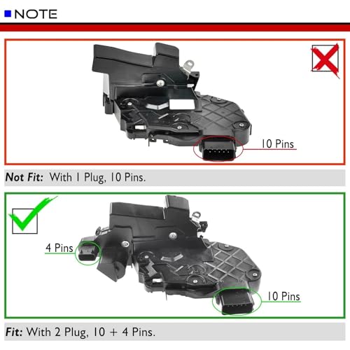 Image of A-Premium Front Left Driver Side Door Lock Actuator Compatible with Land Rover LR4 2010-2016, Range Rover Evoque 2012-2019, Sport 2010-2013, for Model with Keyless Entry, with Safe Function