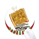 Traditionelle Singapur Kaya Toast Runde Gummi Maus Pad Weihnachtsdekoration