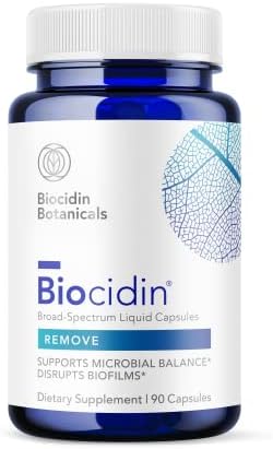Biocidin Capsules - Digestion Supplement to Promote GI Detox, Gut Health & Help Remove Biofilms - Travel-Friendly - Herbal Intestinal Support with Gentian, Black Walnut, Garlic & More (90 Capsules)