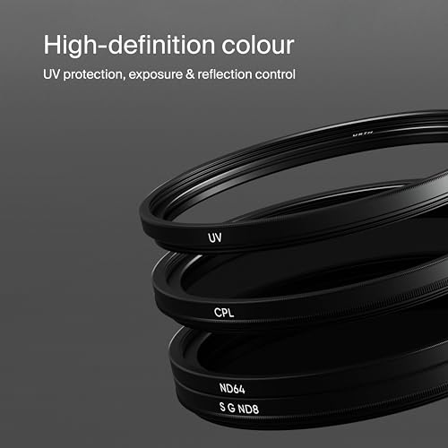Urth Kit de Filtros UV, Polarizador Circular, ND64, Graduado Suave ND8 para Objetivo 67 mm (Plus+) - imagen 4