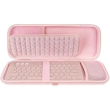 Keyboard Hard Travel Case, Compatible with Logitech K380, Pebble Keys 2 K380s, M350, M350s & More, Pink