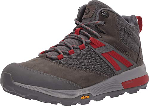 Merrell unisex adult Zion Mid Wp Hiking Boot, Merrell Grey, 10.5 US
