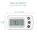 ORIA Digital Refrigerator Thermometer, Mini Freezer Thermometer, Refrigerator Freezer Waterproof, LCD Display, Max and Min Record, for Kitchen, Home, Restaurants, Bars, 2 Pack, White