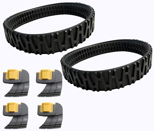 Pool Cleaner Replacement Parts Kit with 4 R0714400 Cyclonic Scrubbing Brushes and 2 R0916500 Tracks Compatible with MAXX Atlas Atlas XT Suction Side Pool Vacuum Repair Kit