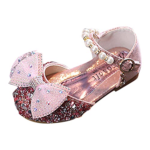 Girls Sandals Fashion Spring and Summer Girls' Sandals Dress Performance Dance Shoes Mesh Rhinestone Pearl