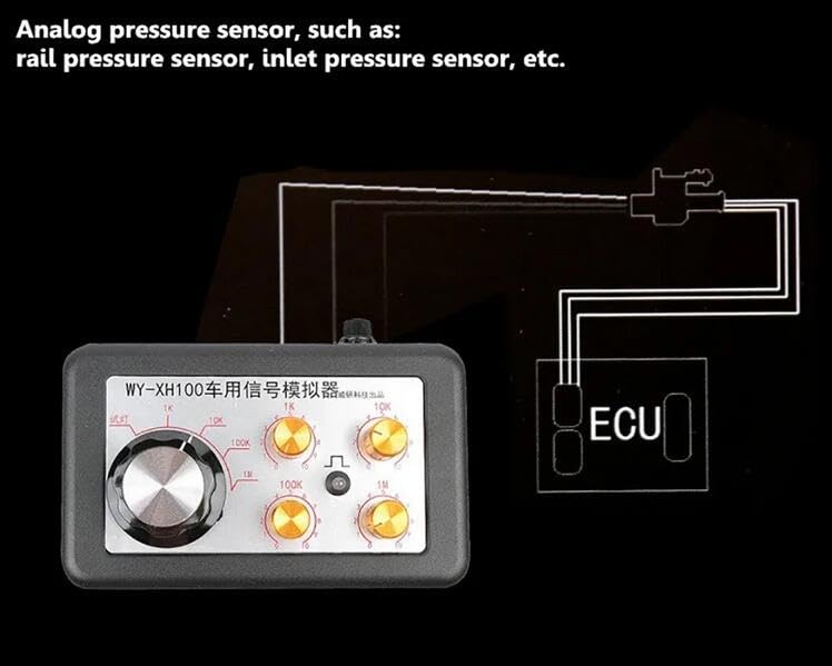 Diagram showing analog pressure sensor simulation method
