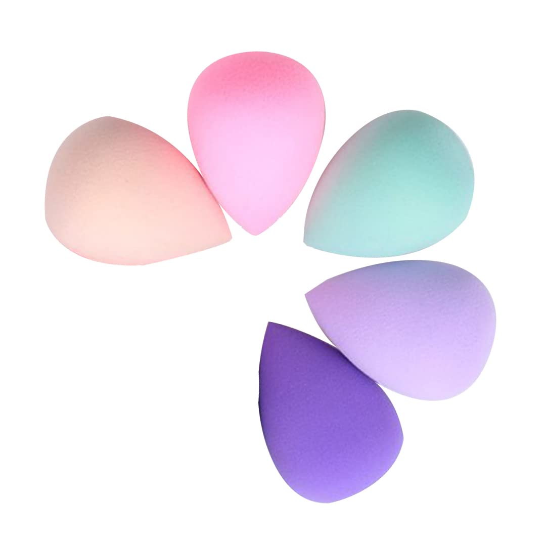 KULIA Makeup Puff Cosmetics Sponge Beauty Blender Spugna struccante per Creme Foundation Sponge Makeup Powder Puffs Beauty Sponge Set di 5 Regalo per lei