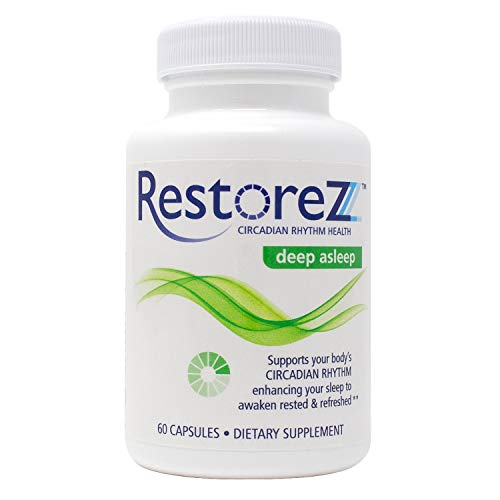 Savant Science RestoreZ Deep Asleep (60 Capsules) Natural Sleep Supplement - Combat Nighttime Disruptions and Restore Your Sleep - Non-Habit Forming Sleep Aid