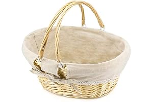 Elegant and Expansive Oval Wicker Basket