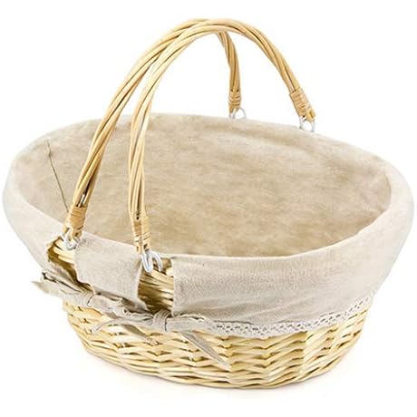 Elegant and Expansive Oval Wicker Basket