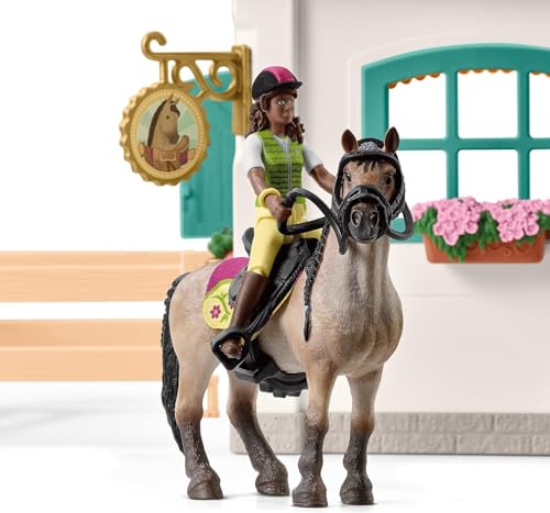 Image of Schleich Horse Club - 85Pc Tack Room Extension Playset - Kids 5+ | 42591