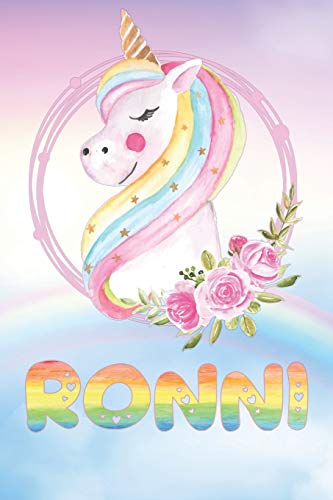Ronni: Want To Give Ronni A Unique Memory & Emotional Moment? Show Ronni You Care With This Personal Custom Named Gift With Ronni's Very Own Unicorn ... Be A Useful Planner Calendar Notebook Journal image 3