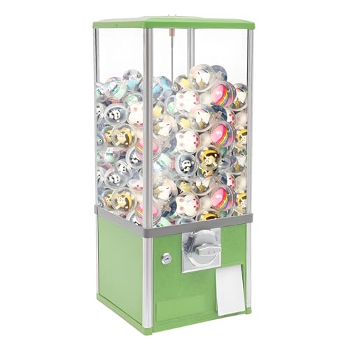 COAKUE Máquina expendedora de Caramelos, máquina expendedora de cápsulas Grandes, máquina expendedora de 25 centavos, Capacidad para Aproximadamente 200 cápsulas para Tiendas minoristas Green COAKUE Máquina expendedora de Caramelos, máquina expendedora de cápsulas Grandes, máquina expendedora de 25 centavos, Capacidad para Aproximadamente 200 cápsulas para Tiendas minoristas Green