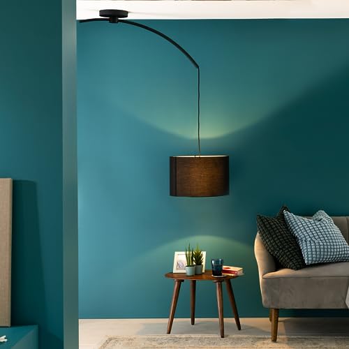 Lightbox Pendelleuchte Design Hängelampe - Pendelleuchte mit schwarzen...