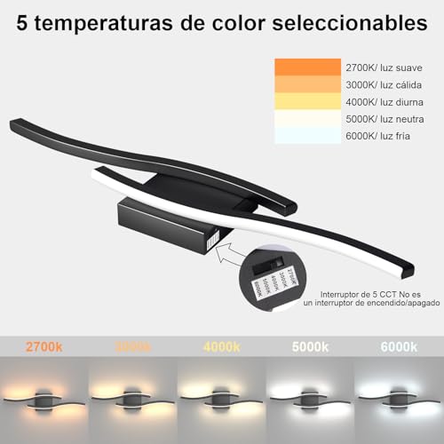 Recopilación de Lámparas para el espejo del cuarto de baño los 5 más buscados. 12 Imagen adicional