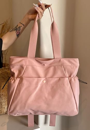 Women's Nylon Tote Bag Large Capacity Yoga Sports Handbag Waterproof Shoulder Bag Multi Pocket Travel Purse Commuter Satchel4