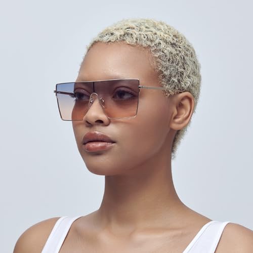 Mad Shade Sunglasses for Men & Women, Elegant Monochrome Visor Glasses Gradient Lens, Summer Eyewear with UV400 Protection4