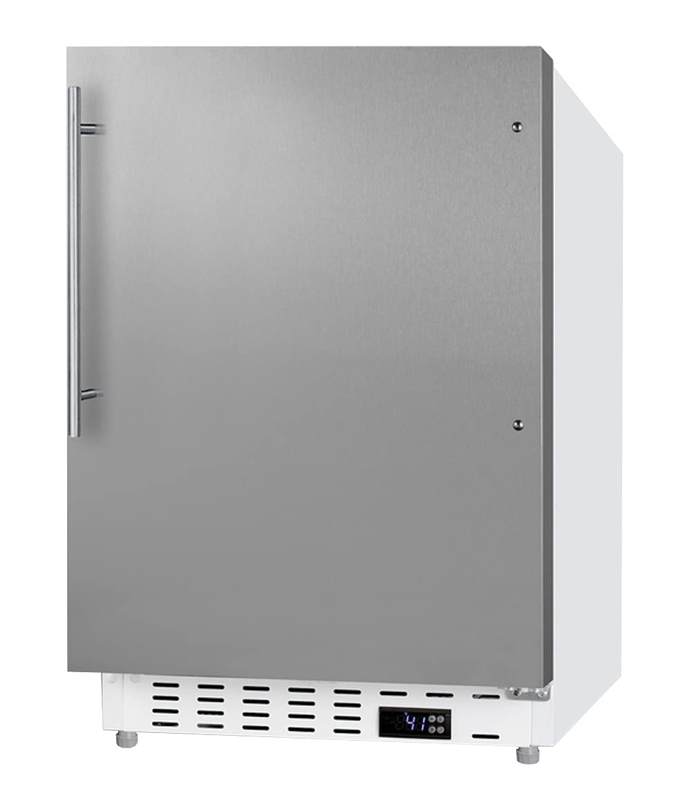 Summit Appliance Alr46wsshv 20" Wide Built-In All-Refrigerator, ADA Compliant, Adjustable Thermostat, Removable Door Racks, Automatic Defrost, 3.53 Cu.Ft Capacity, Temperature & Door Alarms on Fridge.com - View 2