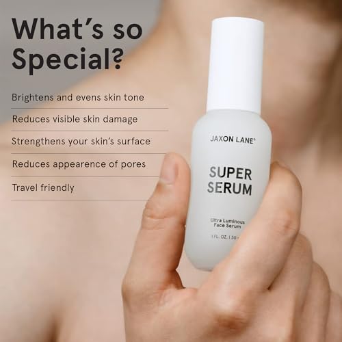 SUPER SERUM Anti Aging Serum for Face: 5% Niacinamide Serum, Bakuchiol Serum, Vitamin C Face Serum for Men Korean Skin Care Tranexamic Acid Textured skin treatment, Pore Minimizer Serum JAXON LANE 1oz - Image 5