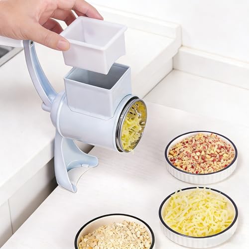 Rallador manual multicolor de acero inoxidable con 5 discos miniatura 4