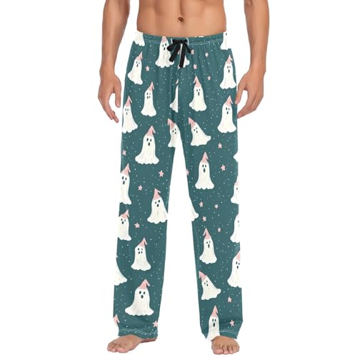 Spirits Stars Men's Cotton Pajama Pants with Pockets and Drawstring Comfortable and Stylish,S2