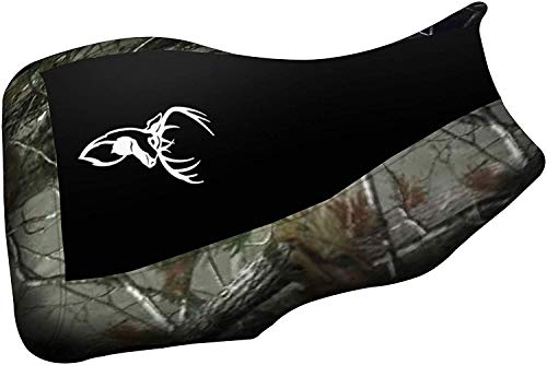 VPS Seat Cover Compatible With Yamaha Bruin 250 350 Black Top Camo Sides