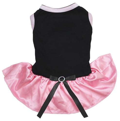 Robe tutu rose pour chien noir ou rose taille S - 2