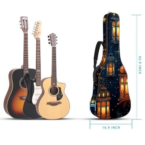JRHEJTHH Housse de guitare acoustique imperméable et pliable avec bandoulière réglable pour guitare acoustique de 101,6 cm, 104,4 cm, 106,7 cm d’épaisseur, motif lanterne du Ramadan, Multicolore., - Les Beatles, Paul McCartney, John Lennon, RIngo Starr, George Harrison JRHEJTHH Housse de guitare acoustique imperméable et pliable avec bandoulière réglable pour guitare acoustique de 101,6 cm, 104,4 cm, 106,7 cm d'épaisseur, motif lanterne du Ramadan, Multicolore., – Image 6