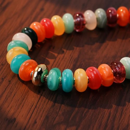 EJU Chunky Beaded Necklace for Women, Colorful Resin Statement Choker by EJU - Used condition - Image 5