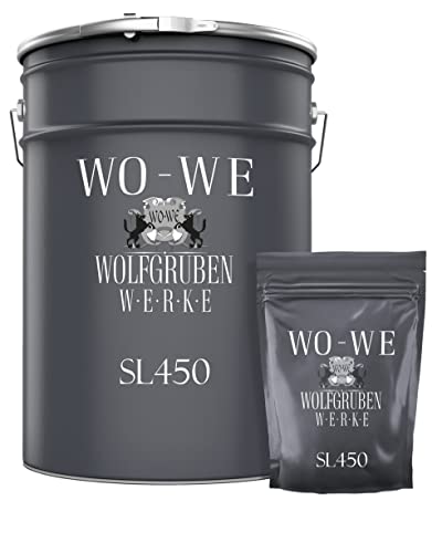 WO-WE Kit de Peinture Résine pour Piscine SL450 Gris anthracite comme RAL 7016- 5Kg