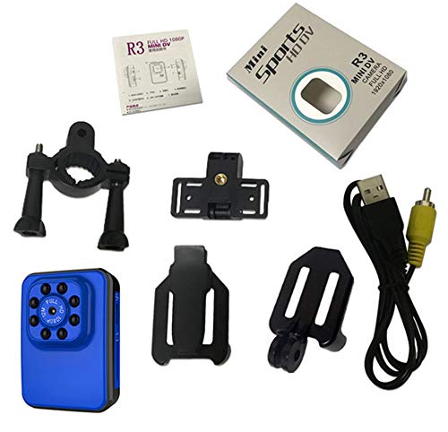 WiFi Mini-Kamera HD 1080P Minikamera, Infrarot-Nachtsicht Mikro Sport DV-Cam-Zyklus Aufnahme Radfahren,1