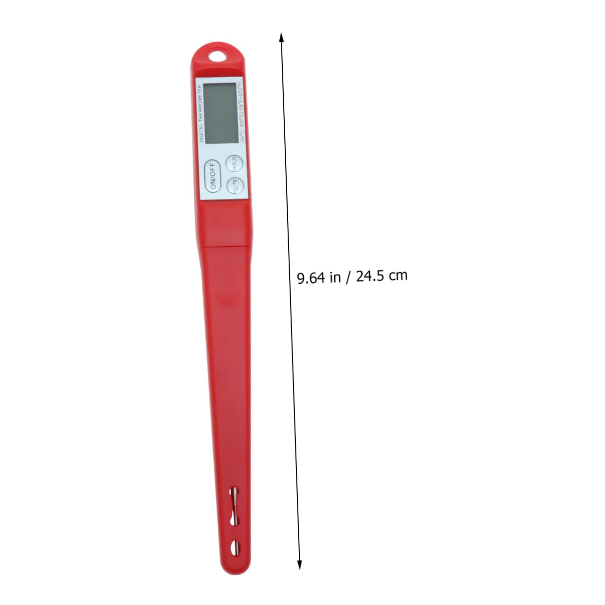 HEMOTON 2pezzi Termometro Digitale Da Cucina Inossidabile Probe Per Misurazione Temperatura Cibi Termometro Per Bbq e Grigliate Strumento Portatile Per Uso Domestico e Professionale Rosso