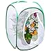 SunGrow Backyard Butterfly Cage Habitat, 24 Inches Tall by 16 Inches Wide, Collapsible, Pop-up Terrarium, Fine Mesh Stops Predator, 5 Mesh Panels for Ventilation, Large Zipper Opening