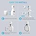 Wall Mount Holder for eero 6 and for eero 6+ Router Mesh Wi-Fi System – No Messy Wires, Space-Saving Outlet Wall Mount Holder for eero 6 Plus Extender, Stand Bracket for eero 6+ (White-3pcs)