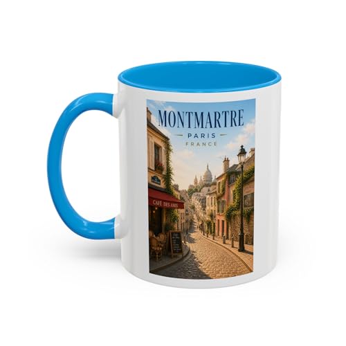 Taza de cerámica con diseño Montmartre París 11oz miniatura 3