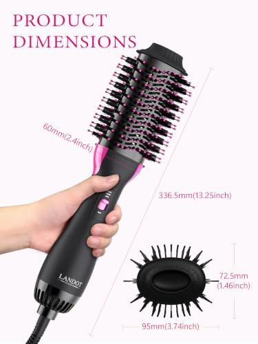 Image of Hair Blow Dryer Brush 60mm Hot Air Styler for Volumizing Smooth Blowouts