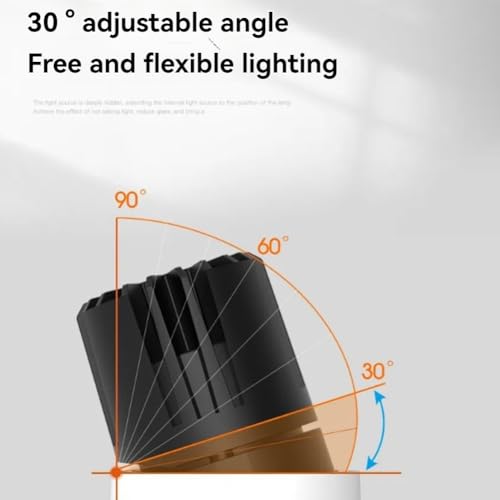 Foco empotrado de aluminio de 10W y 220V con enfoque orientable premium 3