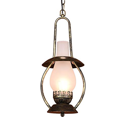 Lustre en verre américain rétro pour décoration haut de gamme de villa et hôtel