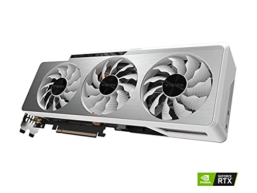 Image of GIGABYTE GeForce RTX 3080 Ti Vision OC 12G Graphics Card, 3X WINDFORCE Fans, 12GB 384-bit GDDR6X, GV-N308TVISION OC-12GD Video Card