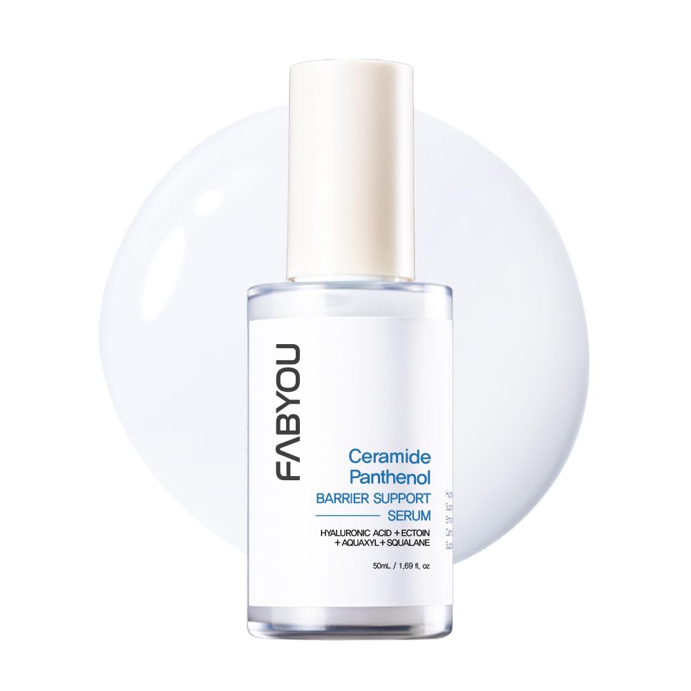 Ceramide Panthenol Barrier Support Serum 1.69 fl oz - Deep Hydration & Soothing for Dry & Sensitive Skin, Barrier Repair with 8 Types of Hyaluronic