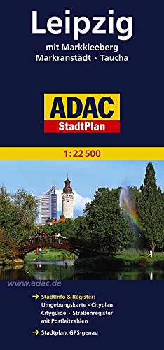 ADAC StadtPlan Leipzig mit Markkleeberg