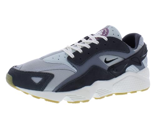 Nike Air Huarache Runner, Baskets pour Homme, Lt Smoke Gris Noir, 45 EU